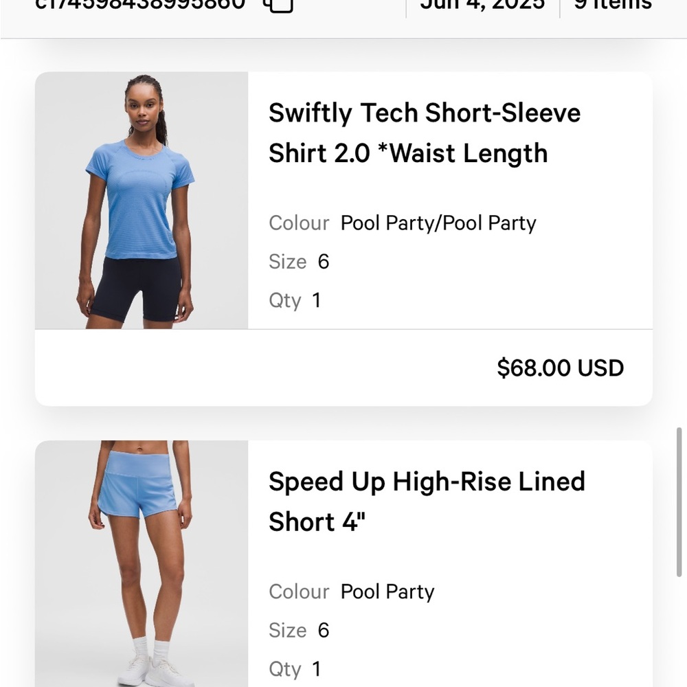 Lululemon Speed Up High-Rise Lined
Short 4" - Pool Party - Picture 2 of 5